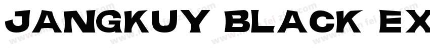 JANGKUY Black Expanded字体转换